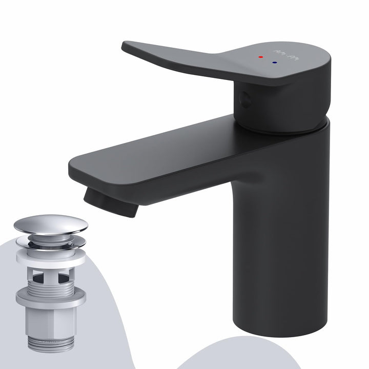 AM.PM X-Joy FXA82122 Wassersparende Einhebel-Waschtischarmatur, kratzfester Wasserhahn, leicht zu re