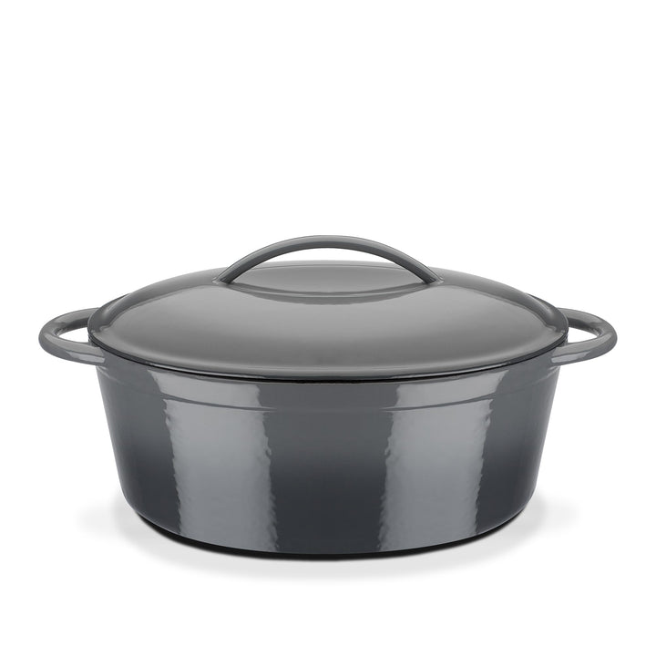 GSW Bräter oval Grey Shadow 33 x 25cm, Gusseisen, grau, 33x25cm