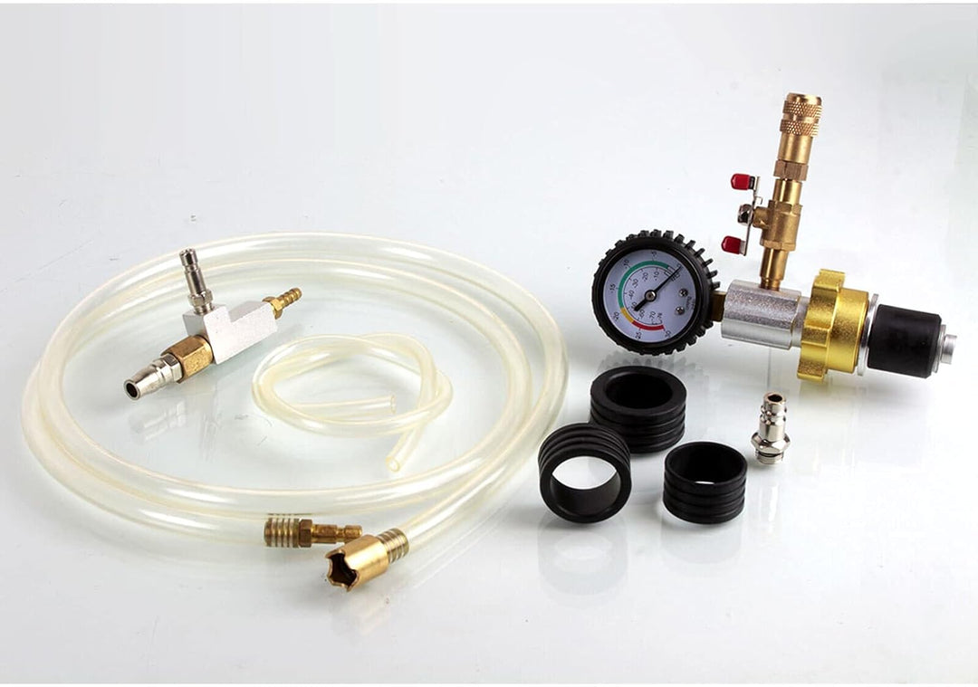 KÜHLSYSTEM VAKUUM SPÜL-/ NACHFÜLLSATZ PRÜFADAPTER TESTER KÜHLER ABDRÜCKEN