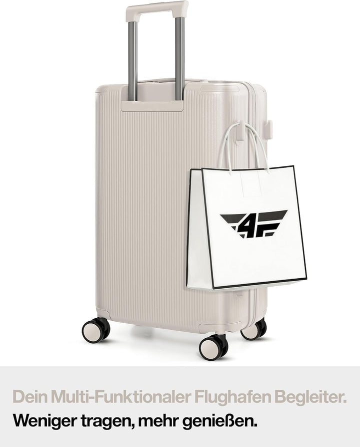 Leichter Premium Hartschalen-Reisekoffer Set 3-teilig (M/L/XL) – Koffer Set mit TSA-Schloss, 4 Spinn