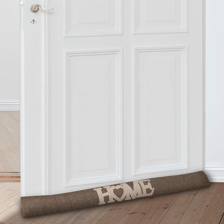 Beautissu 2er Set Zugluftstopper 120 cm lang Tuuli HE - Windstopper als Türvorleger, Haustür Rolle u