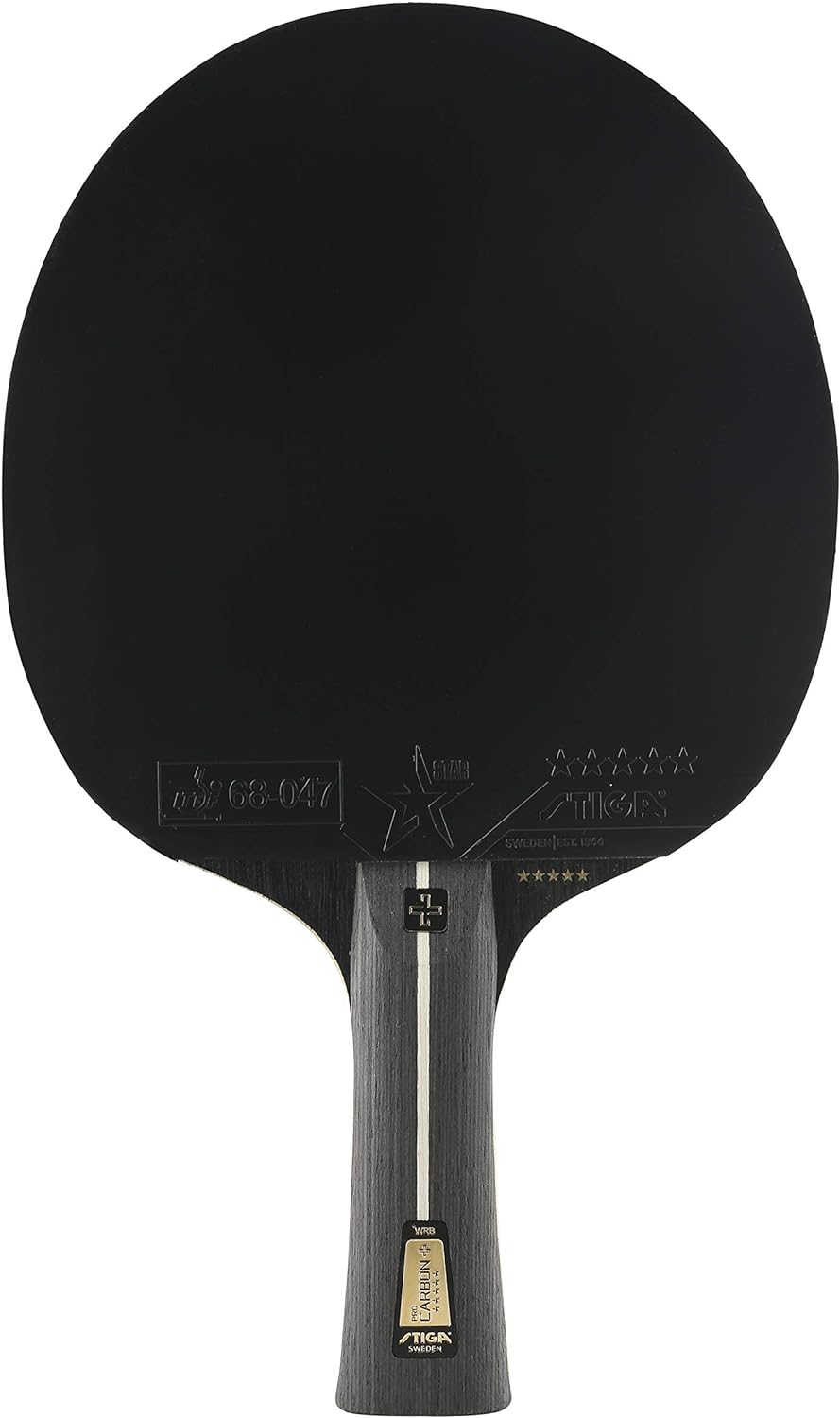 STIGA Unisex – Erwachsene Pro Carbon + Tischtennisschläger, rot/schwarz, One size Bundle mit Tischte