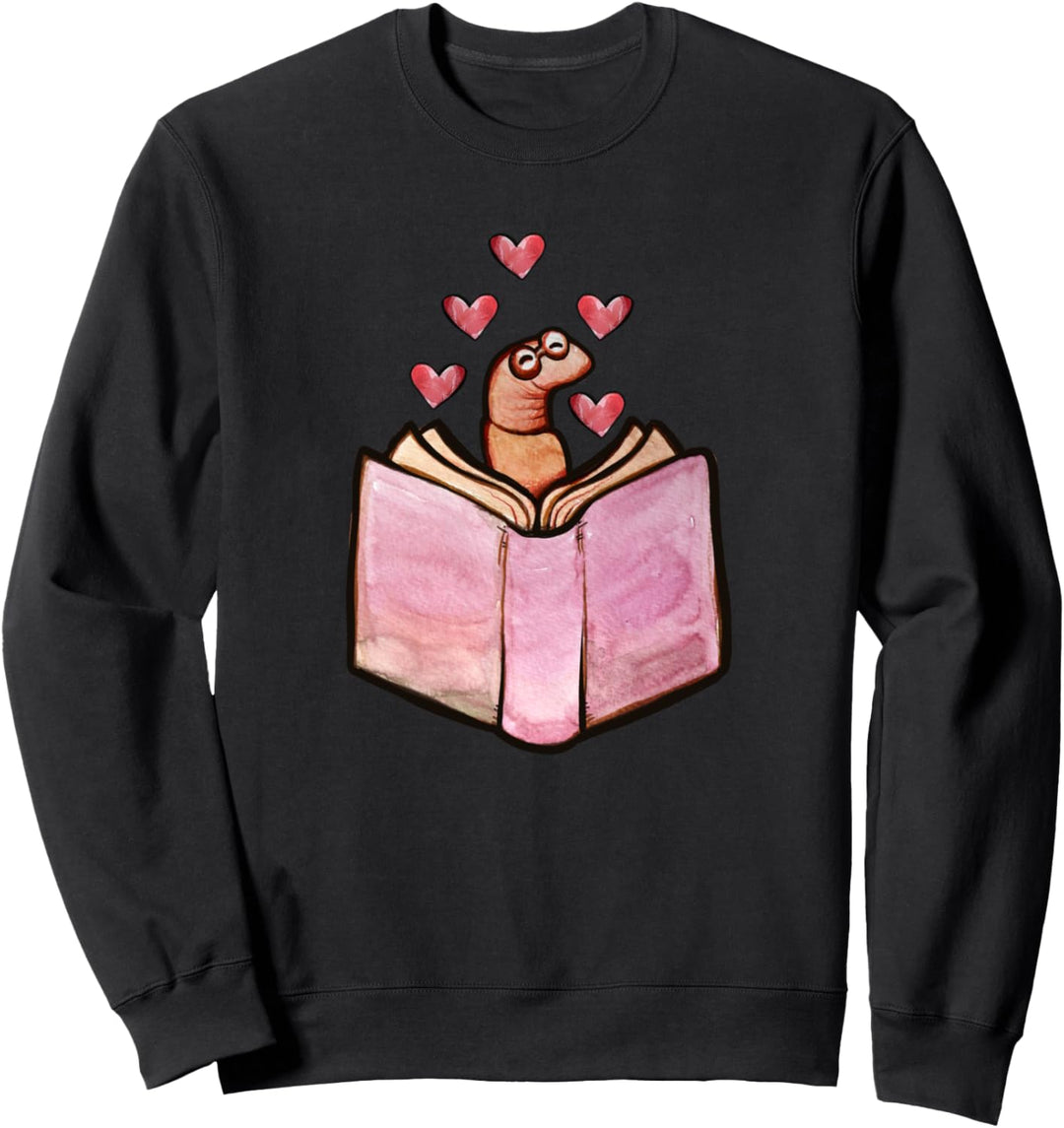 Bookworm Cute Bookish Bücherwurm Netter Leser Sweatshirt