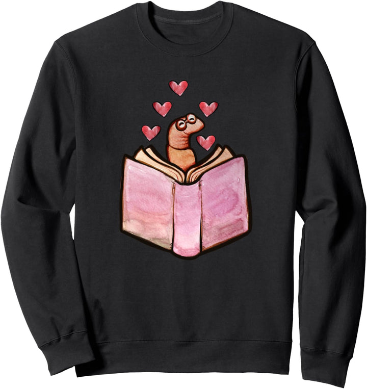 Bookworm Cute Bookish Bücherwurm Netter Leser Sweatshirt
