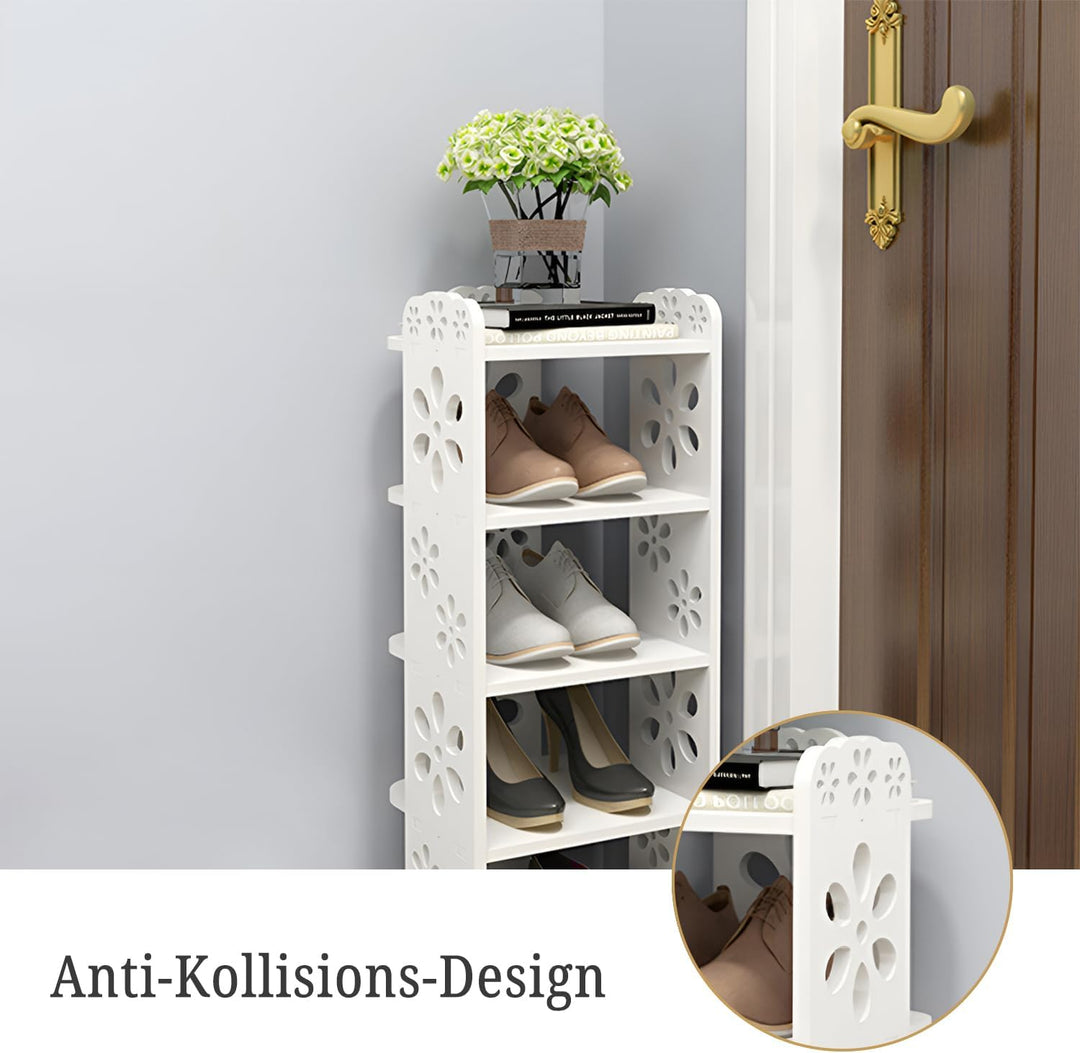 Dripex Schuhregal Standregal 7 Ablagen Schuhablage Schuhständer Schuhschrank multifunktional Standre