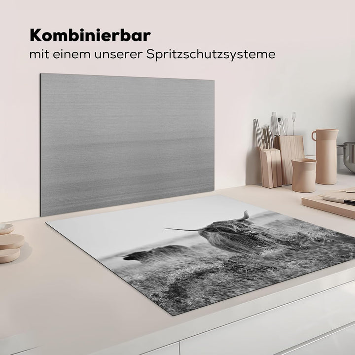 KitchenYeah© Herdabdeckplatte Einteilig Ceranfeld Abdeckplatte Küche Deko Ceranfeldabdeckung Herdabd