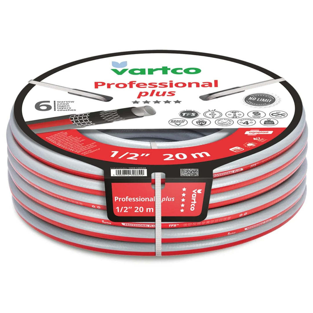 Vartco Professional Plus 6-lagiger Wasserschlauch Trinkwasserschlauch Lebensmittelschlauch Anti Twis
