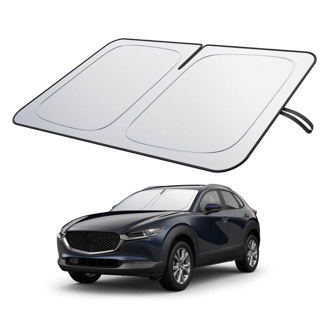 BIXUAN Frontscheiben-Sonnenschutz kompatibel mit Mazda CX30 CX-30 2019-2025 2026 Auto Sonnenschutz A