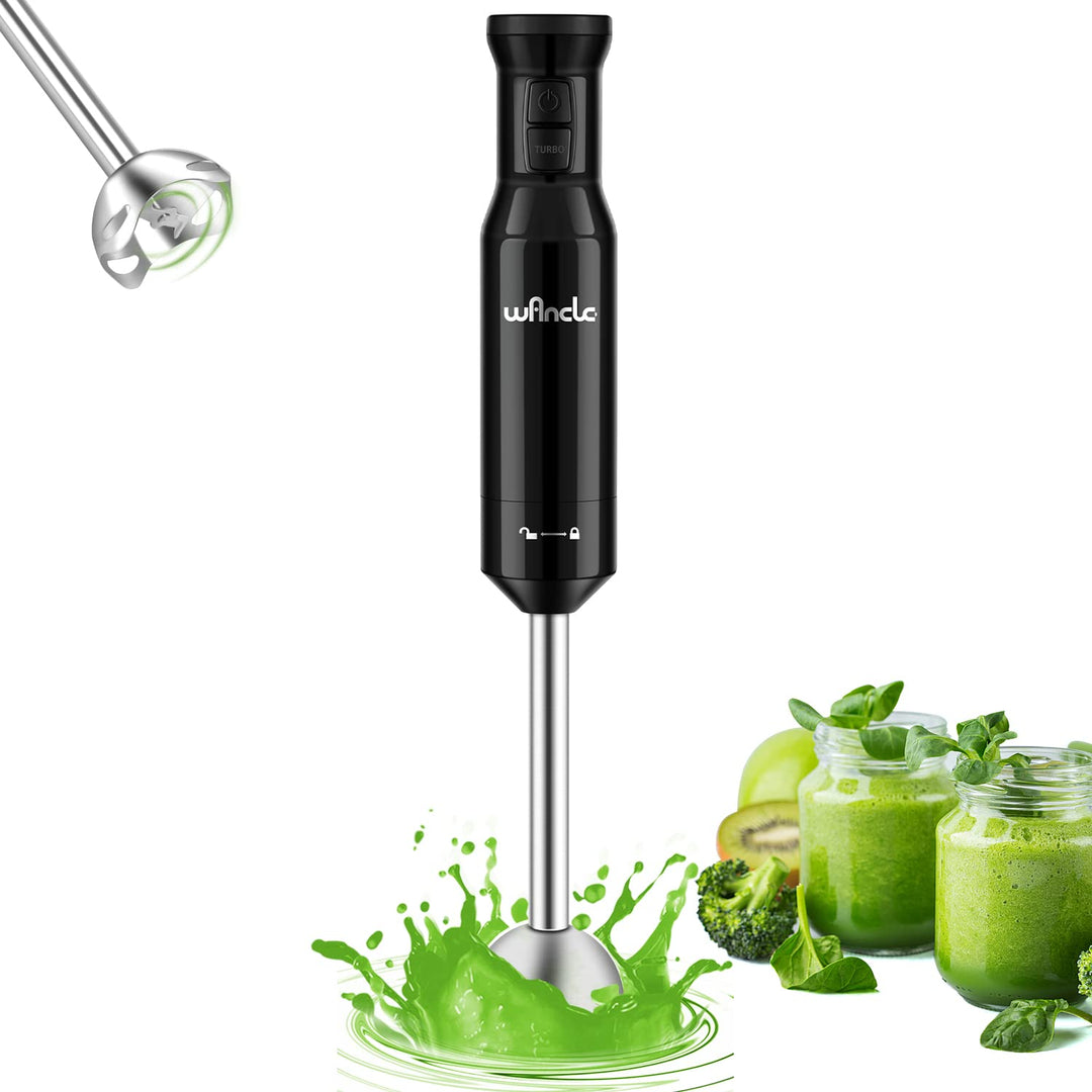 Stabmixer, Wancle pürierstab 600W Elektrischer hand blender Rührstab mit Turbo für die Zubereitung v