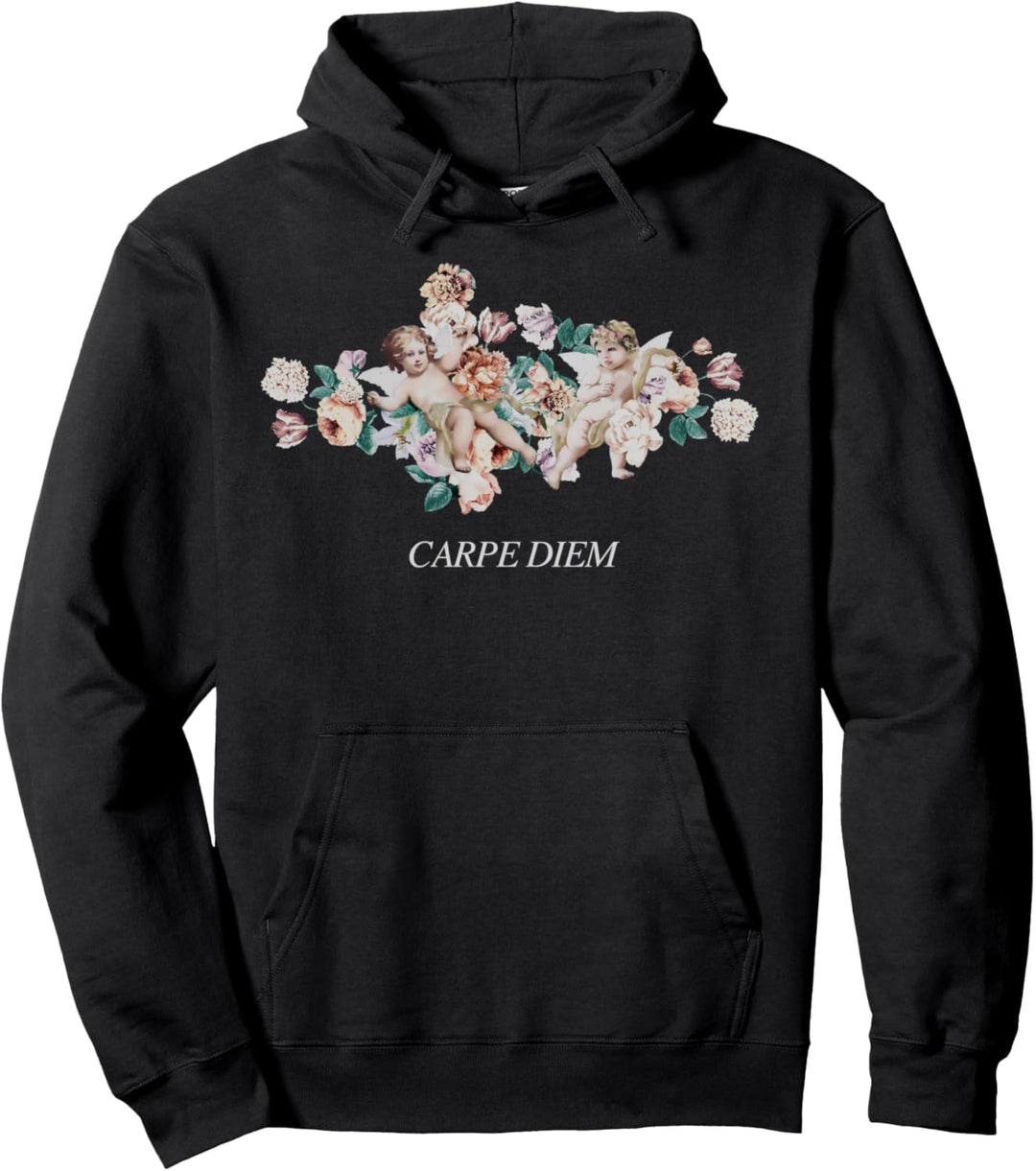 Trendy Fifth Sun Seize The Day Floral Pullover Hoodie