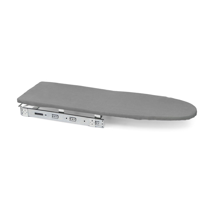 Emuca - Klappbar Bügelbrett für Möbel, gedämpftes System, 890x300mm, Stahl und Holz, Grau Klappbar b