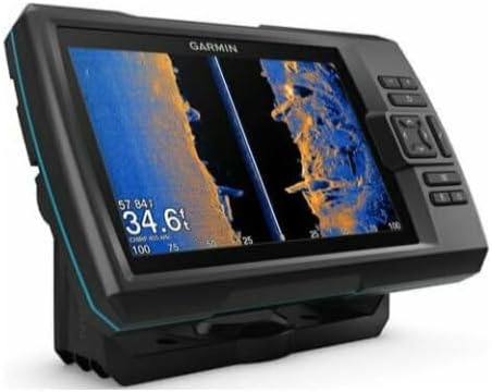 Garmin Striker Vivid 4 cv, einfach zu bedienender 10,2 cm Farb-Fischfinder und Sonar-Transducer, leb