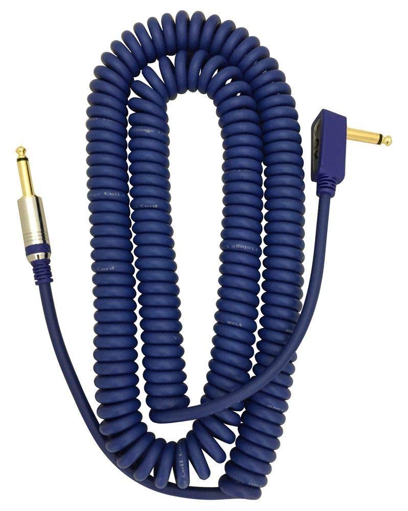 Vox - VCC090BL - 9m Vintage Coiled Cable with Mesh Carry Bag - Blue, Blue
