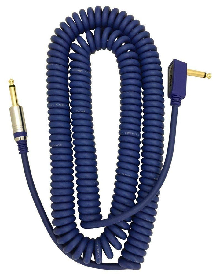 Vox - VCC090BL - 9m Vintage Coiled Cable with Mesh Carry Bag - Blue, Blue