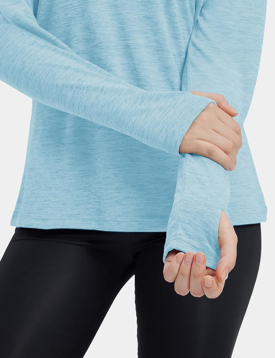 donhobo Damen Sport Shirt Langarm Laufshirt UPF 50+ UV Schutz Schnelltrocknend Pullover Sweatshirts