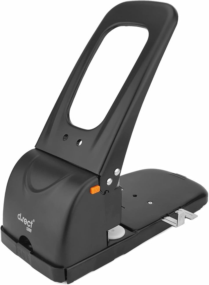 D.RECT 1300 Locher gross | 100 Blatt | Anschlagschiene mit Formatvorgaben | Registraturlocher Bürolo