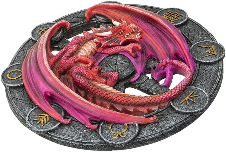 Pacific Giftware Wandrelief Drache Lammas by Anne Stokes 27 cm | Figur Statue Dragons of the Sabbats