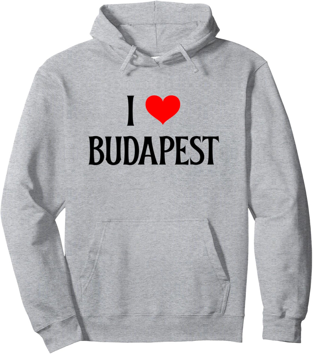 I Love Budapest Ungarn Familie Urlaub Reise Souvenir Pullover Hoodie