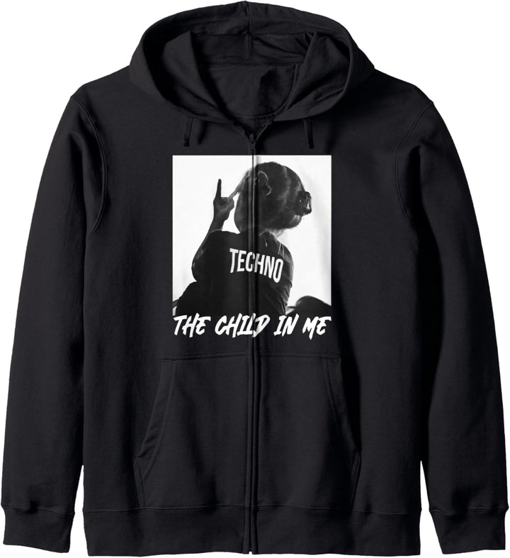 techno the child in me Kapuzenjacke