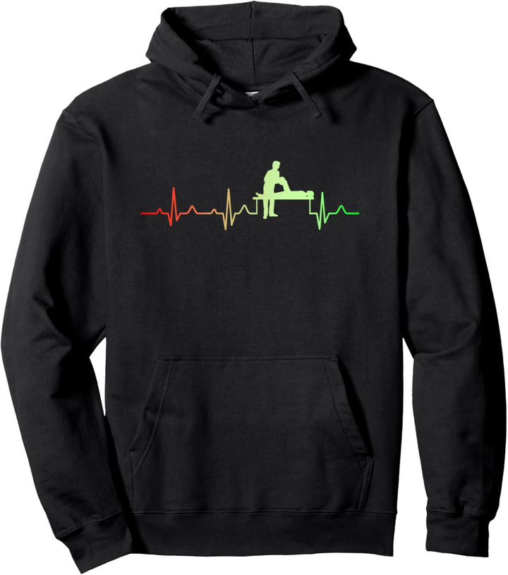 Physiotherapeut Herzschlag Geschenk Physio Physiotherapie Pullover Hoodie