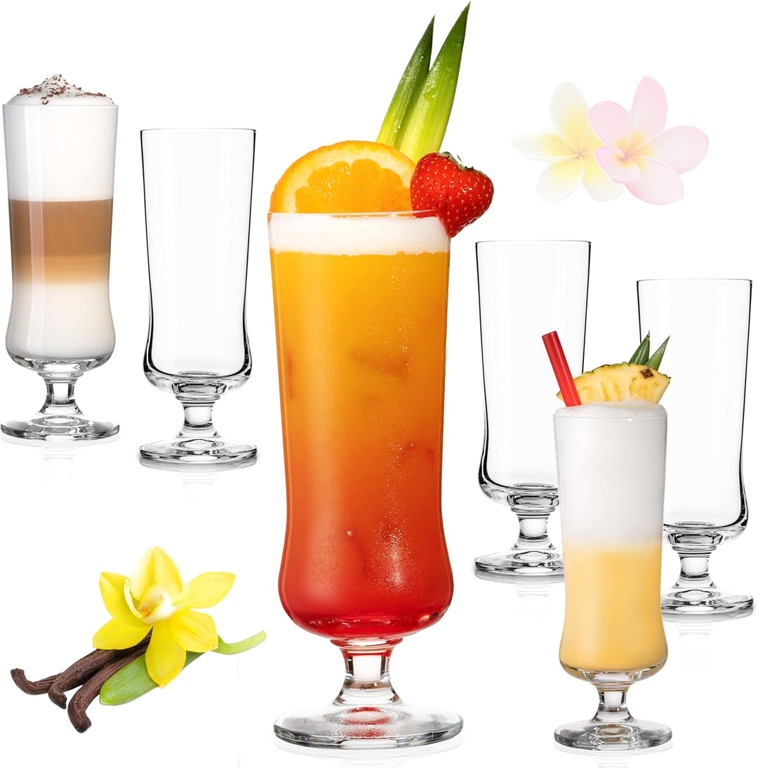 IMPERIAL glass Elegante Cocktailgläser aus Crystalline Glas 380ml Set 6-Teilig Longdrinkgläser Eiska