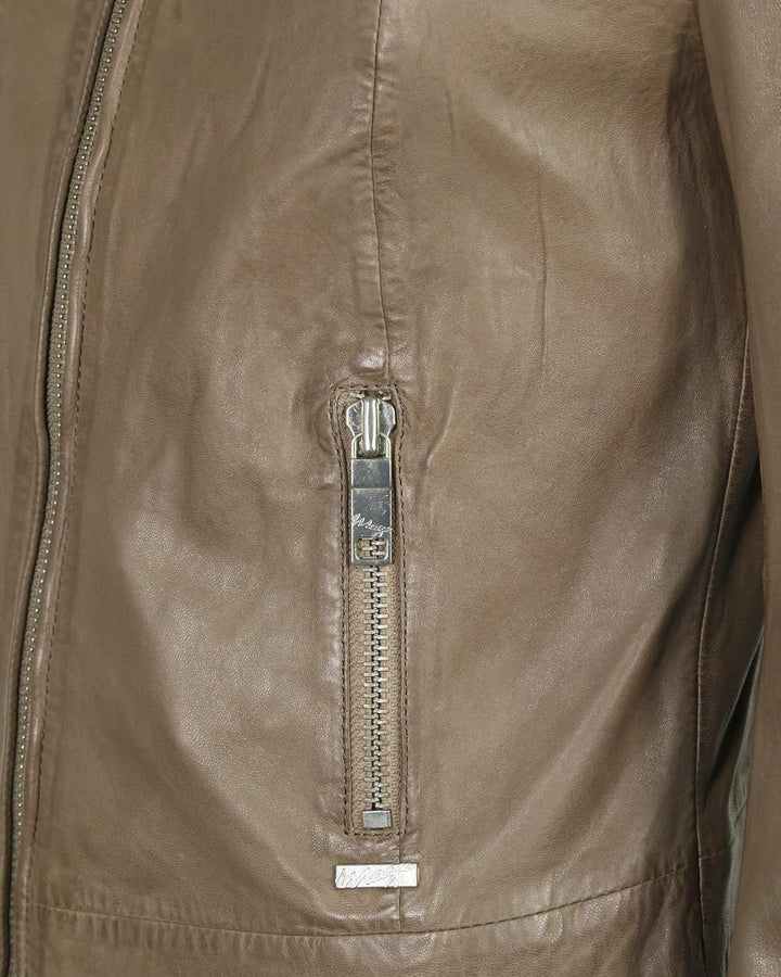MAZE Damen Lederjacke Grenada L mud, L mud
