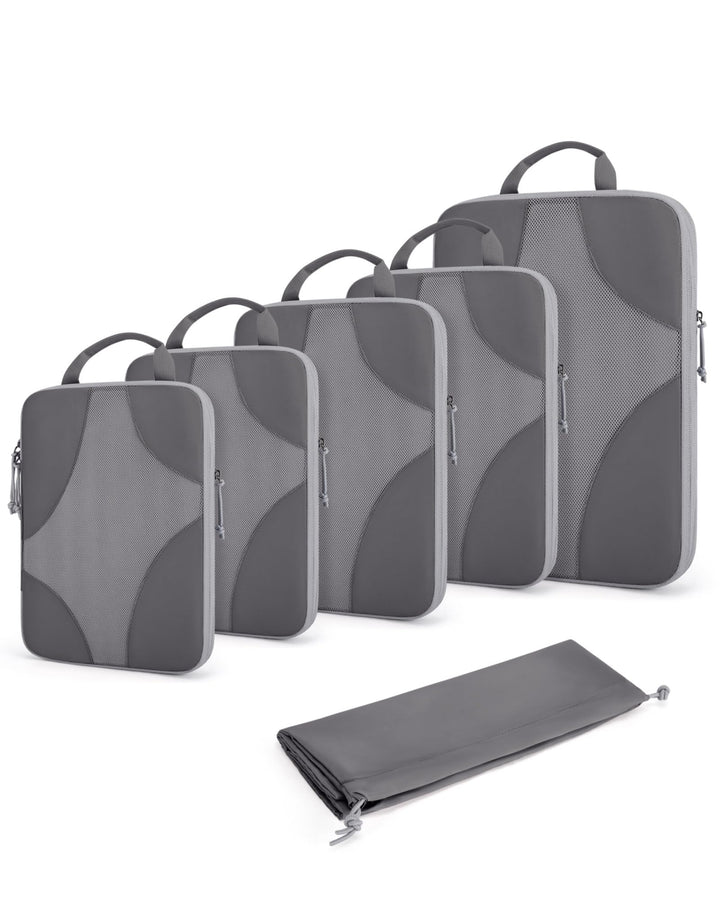 BAGSMART Packing Cubes Compression 6 Stück, Rucksack Koffer Organizer Packtaschen, Reise Kompression