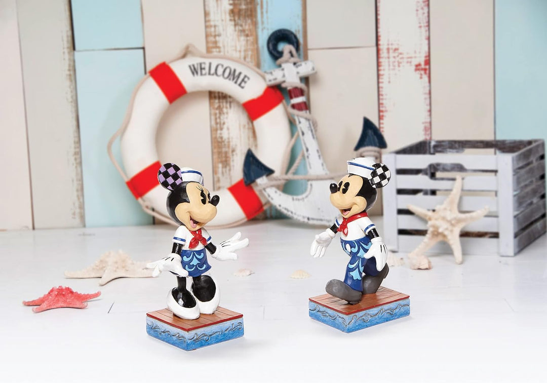 Enesco Disney Traditions by Jim Shore Sailor Minnie Mouse Persönlichkeit Pose Figur, 12,7 cm, Mehrfa