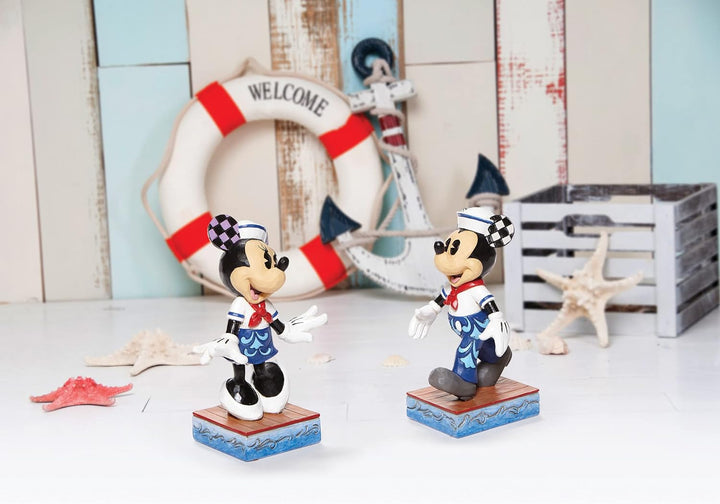 Enesco Disney Traditions by Jim Shore Sailor Minnie Mouse Persönlichkeit Pose Figur, 12,7 cm, Mehrfa