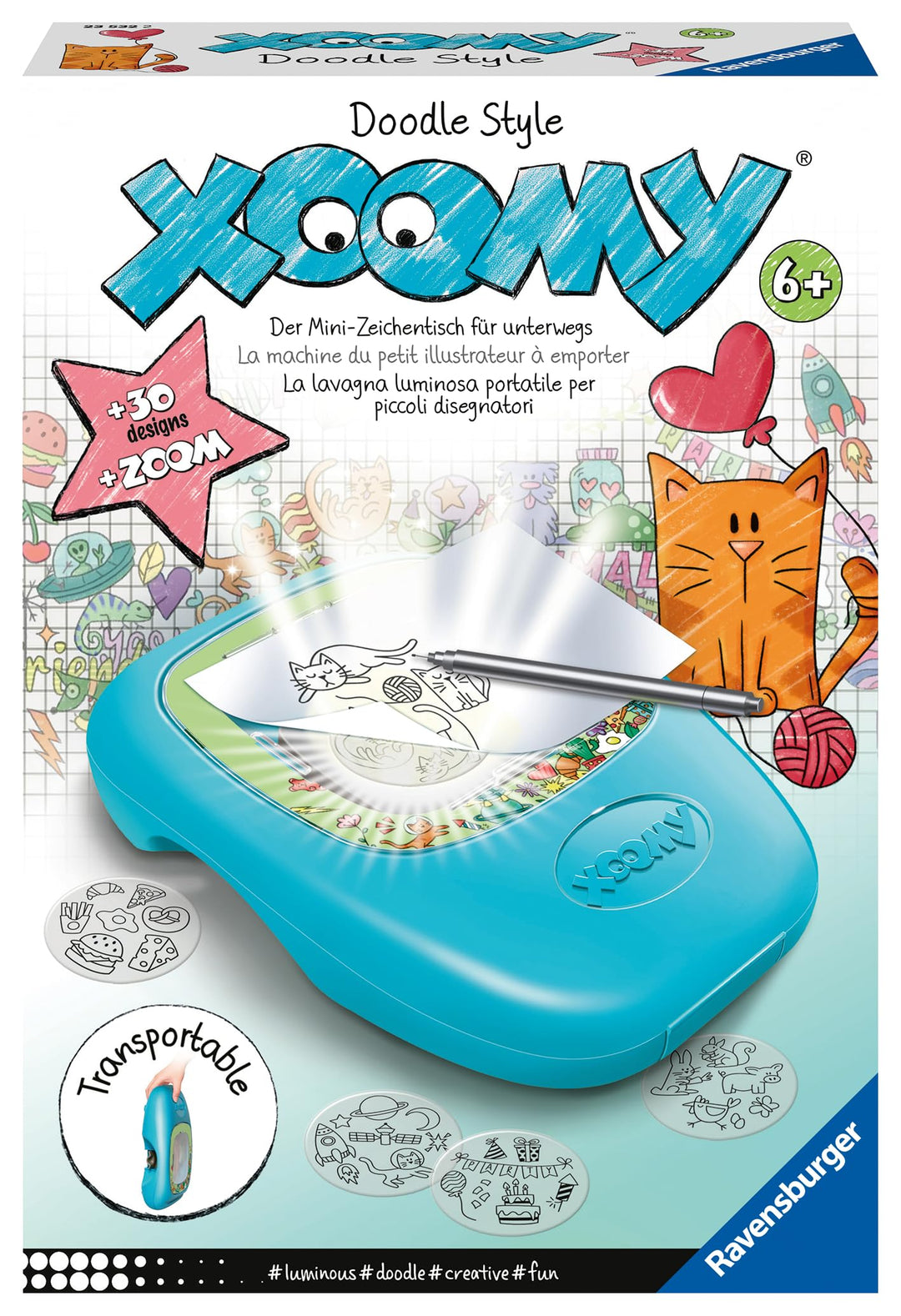 Ravensburger Xoomy Midi Doodle Style 23532 - Tolle Motive und Comics zeichnen lernen, Kreatives Zeic
