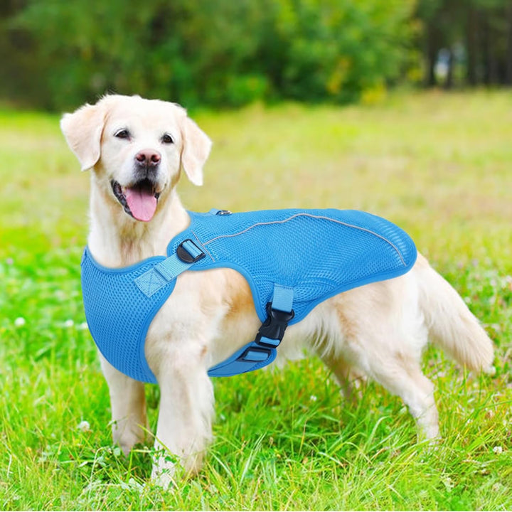 Kuoser Hund Kühlweste, Kühlweste für Hunde zur Abkühlung im Sommer, Atmungsaktive Hundekühlweste mit