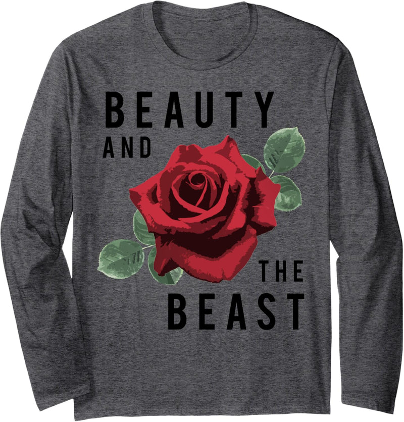 Disney Beauty And The Beast Rose Langarmshirt