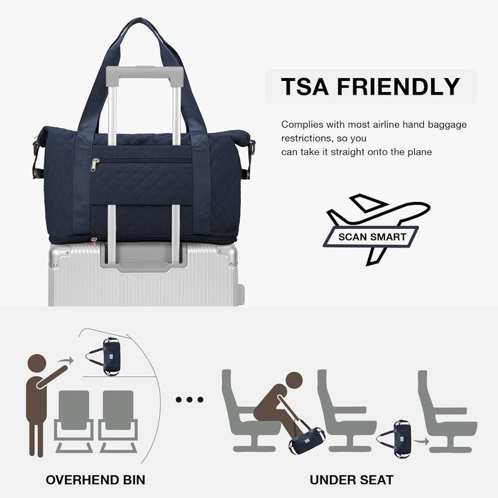 Reisetasche Damen Sporttasche 40x20x25 Ryanair Handgepäck Tasche Weekender Bag Schwimmtasche Wasserd