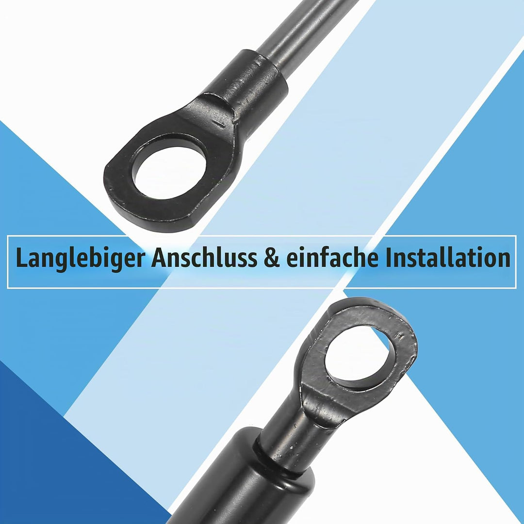 X AUTOHAUX 2Stk Universal Gasdruckfeder 178N Schwarz Für Heckklappe | Metall, Erweiterte Länge 25.4c