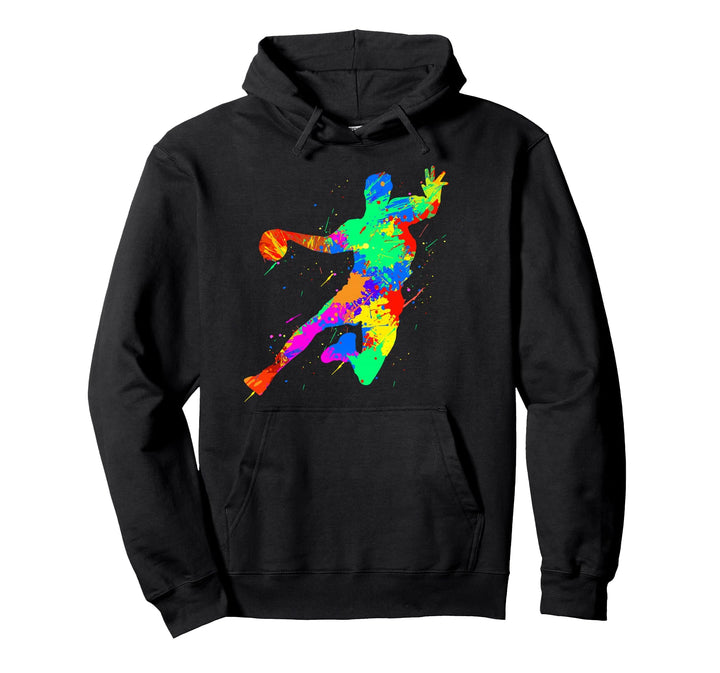 Handball Spieler Designs für Männer Frauen und Handball Fans Pullover Hoodie