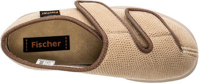 Fischer Damen Ortho Flache Hausschuhe 48 EU Beige Sand 806, 48 EU Beige Sand 806