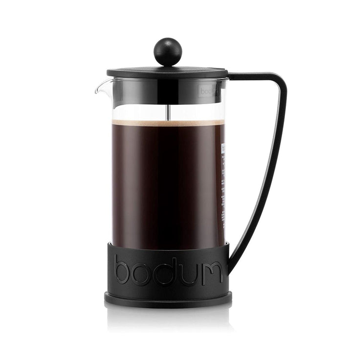Bodum BRAZIL Kaffeebereiter (French Press System, Permanent Edelstahl-Filter, 0,35 liters) schwarz B