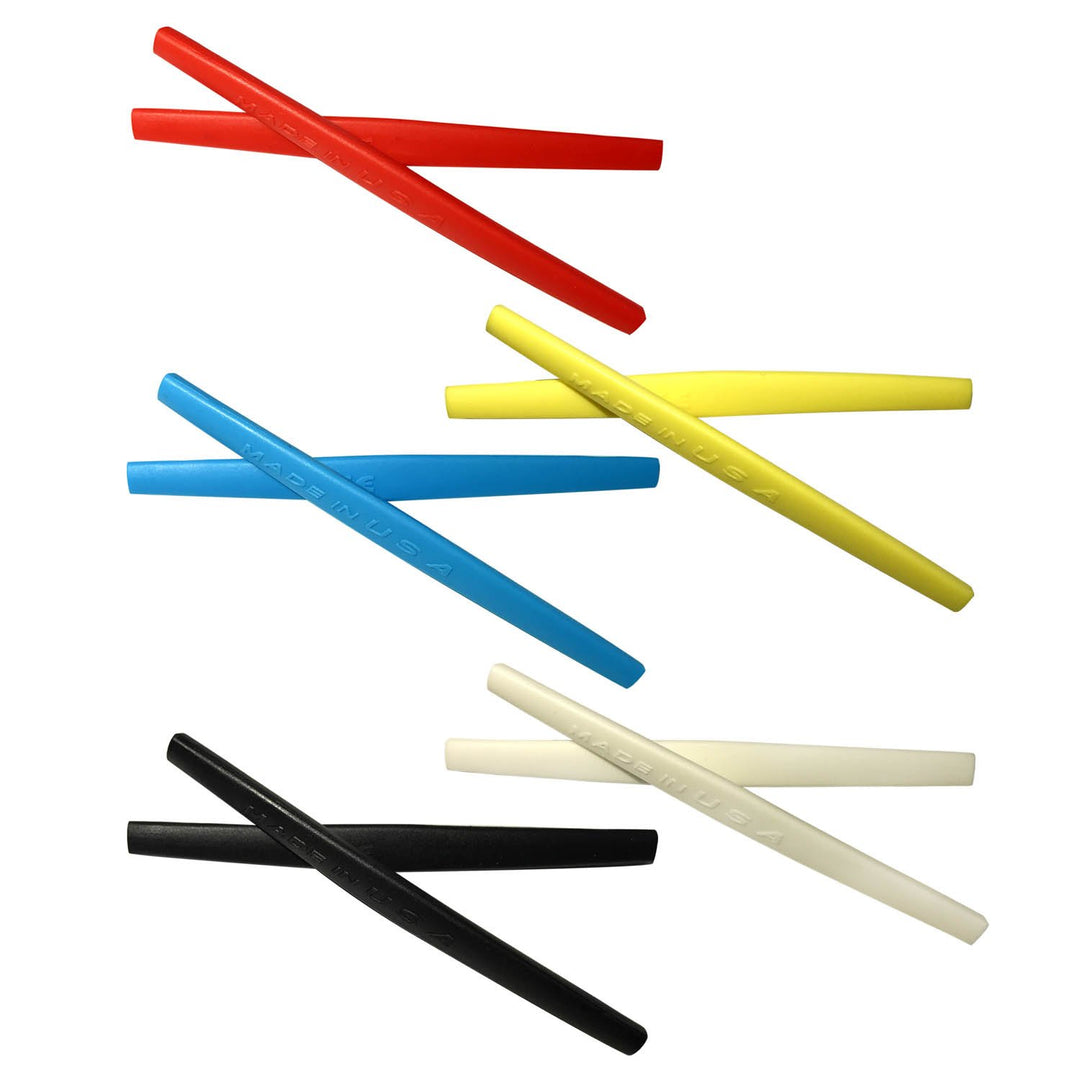 HKUCO Replacement Silicone Leg Set For Oakley Whisker Ear socks Rubber Kit Red/Blue/Black/Yellow/Whi