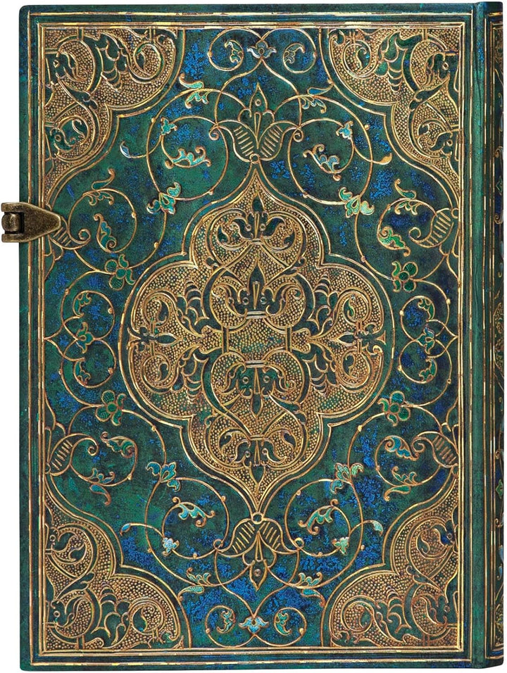 Paperblanks Chroniken PB3214-4 in Türkis Notizbuch Midi Liniert, Midi (180 x 130) Midi (180 x 130) L