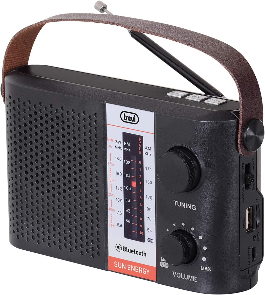 Trevi RA 7F25 BT-Radio, tragbar, Bluetooth, Schwarz