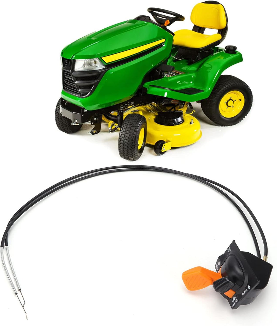 Drosselklappenhebel,mit Kabel AM140333 Ersatz für John Deere X305R X310 X530 X300 X300R