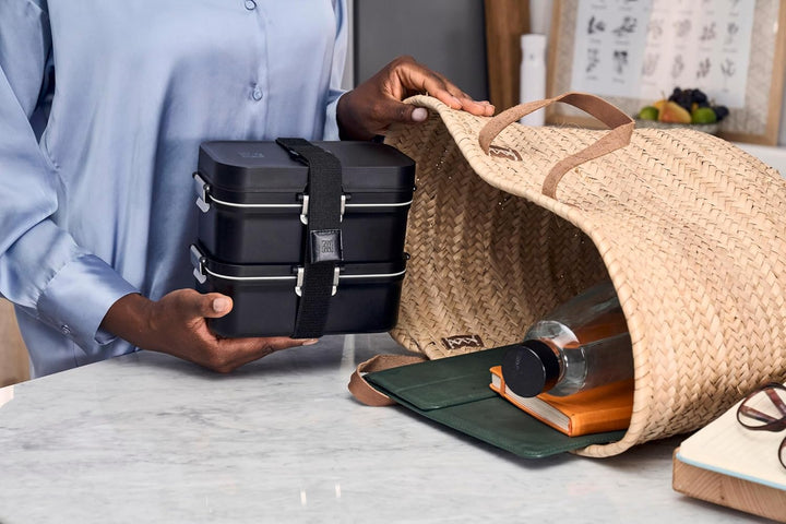 ZWILLING FRESH & SAVE Lunchbox to go inkl. Edelstahl-Besteck, bruchsicher, Vakuumfunktion, Schwarz