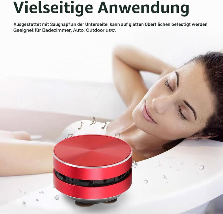Yunseity Bluetooth-Lautsprecher, Knochenleitungslautsprecher, Stereo-Bass-Bluetooth-Duschlautspreche