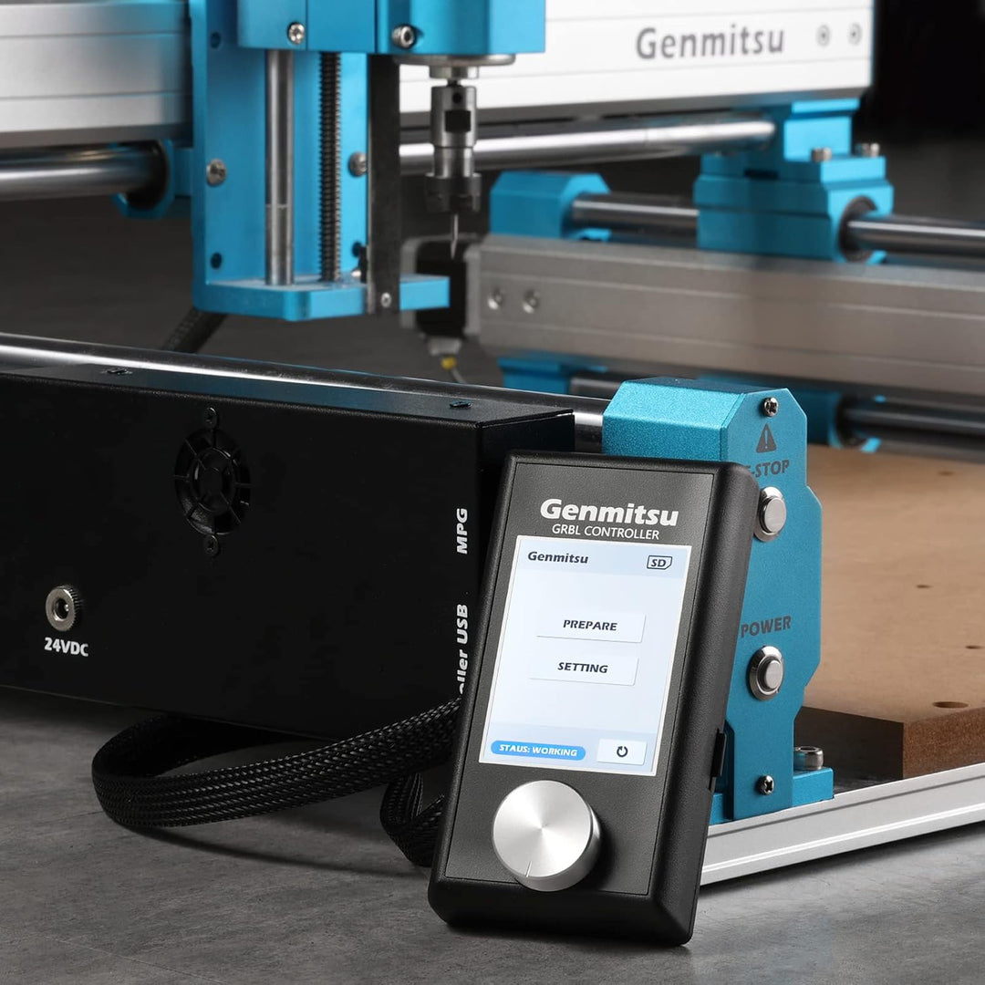 Genmitsu CNC Fräsmaschine Offline-Steuerungsmodul, Drehregler für Offline- und 4-Achsen-Steuerung Ge