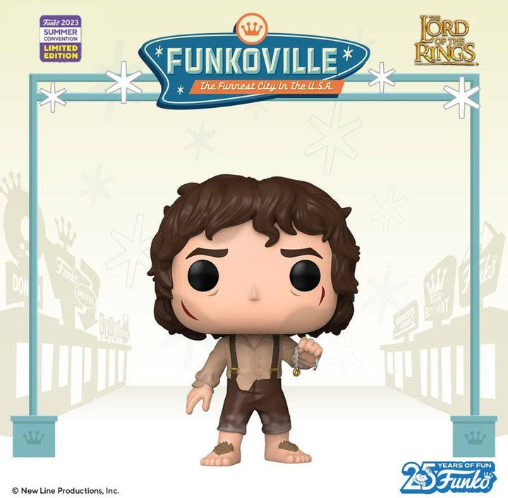 Funko Pop! Movies: Herr der Ringe – Frodo mit Ring (SDCC'23), Vinyl-Figur zum Sammeln – 71739