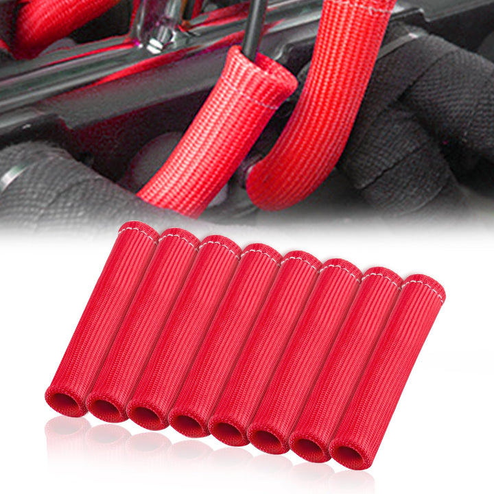 8 PCS Zündkerzendraht Hitzeschild Hülse, 6 Zoll 2500° Zündkerze Boot Protector Wire Covers Wrap, Wir