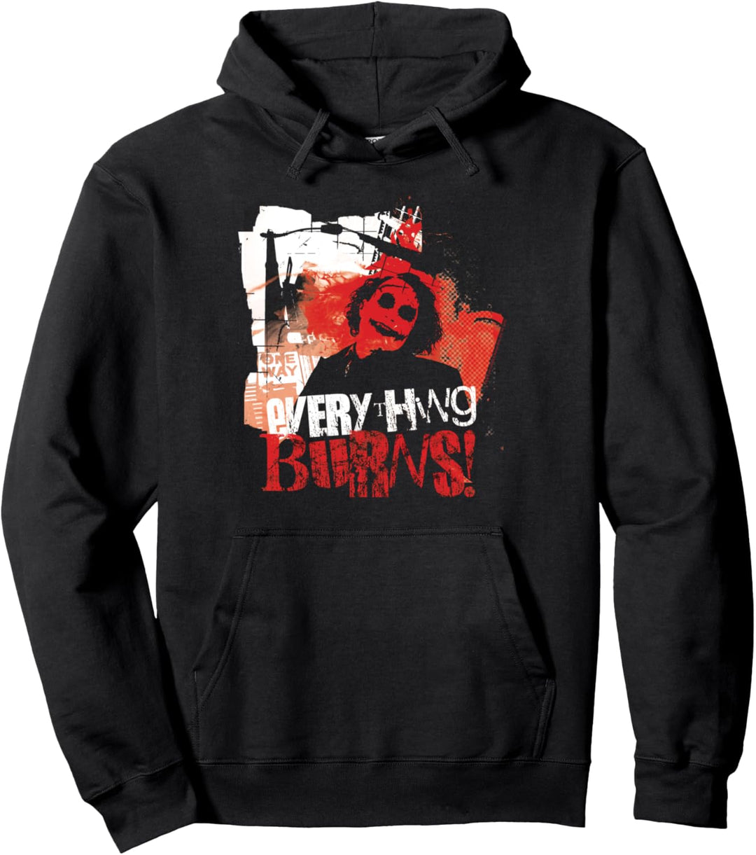 Batman Dark Knight Joker Everything Burns Pullover Hoodie