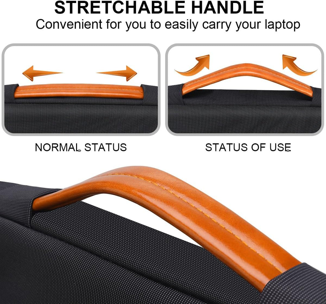 Lacdo 360° Rundumschutz Laptop Schultertasche Hülle für MacBook Air/Pro, 13-13.3 Zoll Computer Tasch