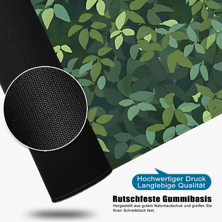 Grün Gaming Mousepad Katze Schreibtischunterlage 800x300mm XL Mousepad Niedlich Grosses Mauspad, Com
