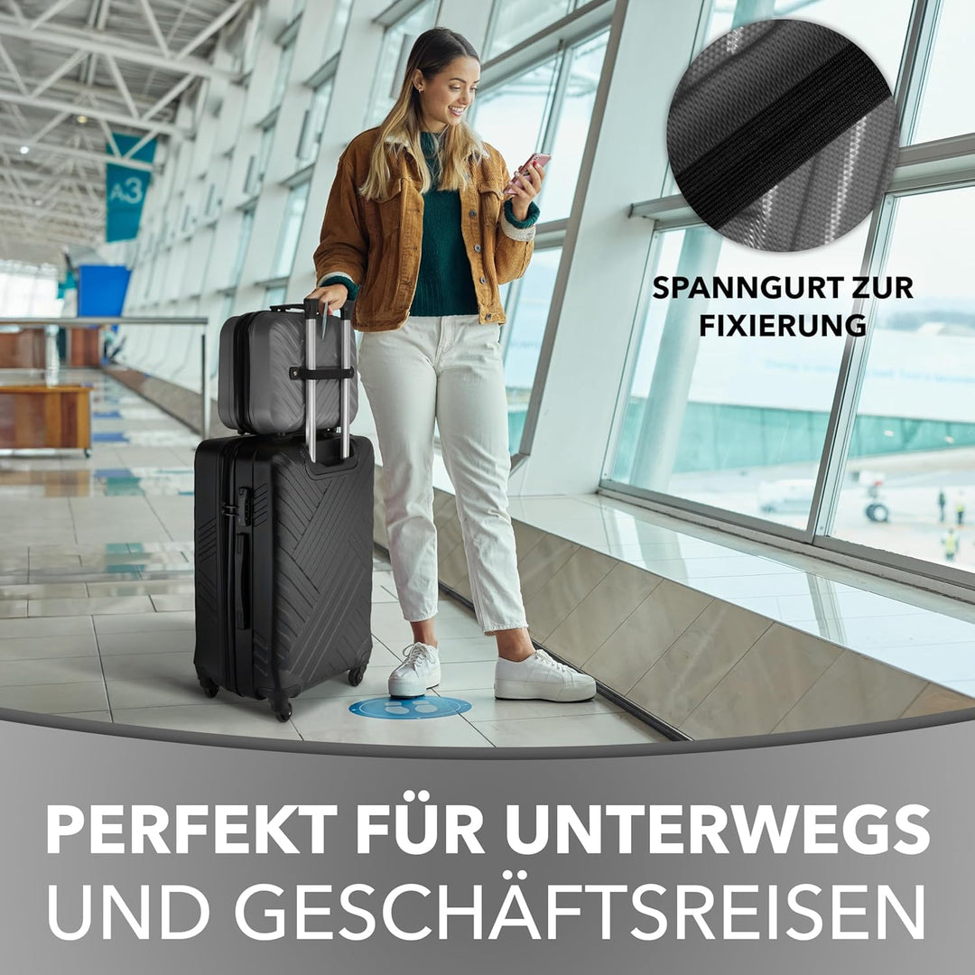 Xonic® Design Kosmetikkoffer aus ABS Hartschale – Robustes Beautycase als Handgepäck - Kosmetiktasch